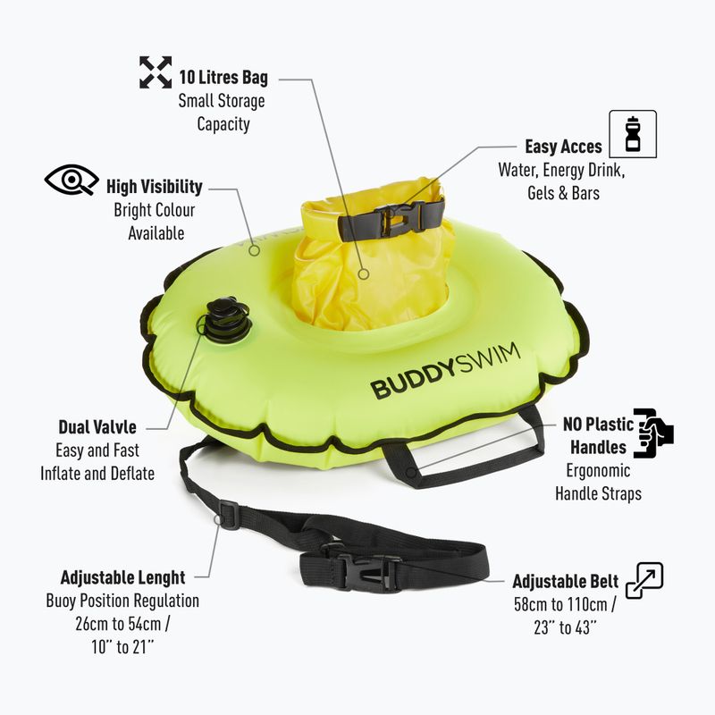 Gelbėjimosi plūdurys BuddySwim Hydrastation 10 l yellow 3