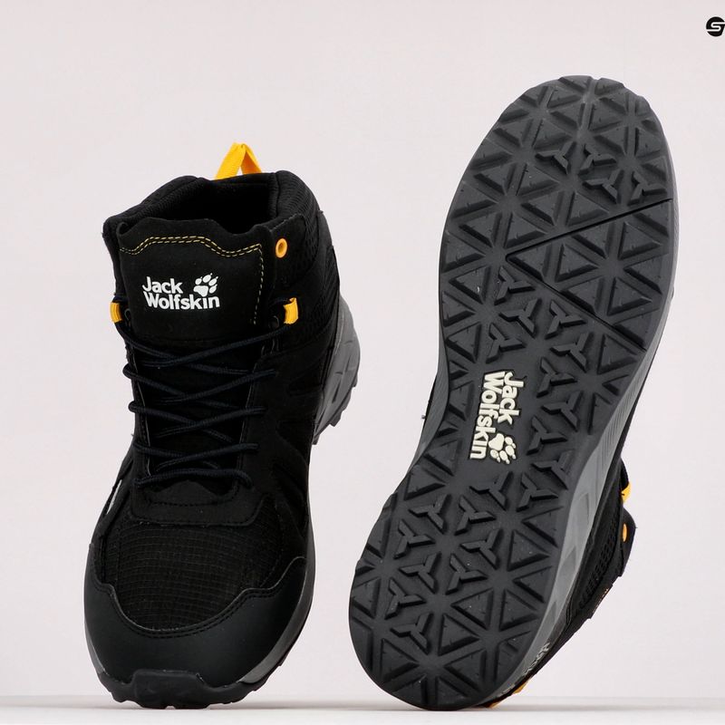 Jack Wolfskin vyriški trekingo batai Woodland 2 Texapore Mid black 4051261_6055 9