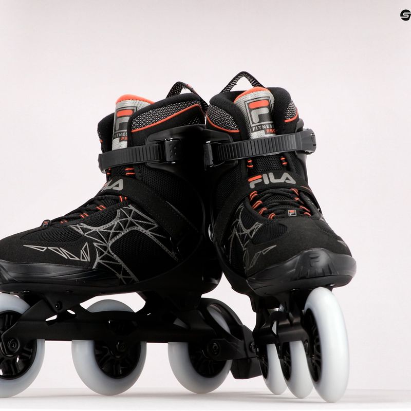 FILA Legacy Pro 100 black/red vyriški riedučiai 9