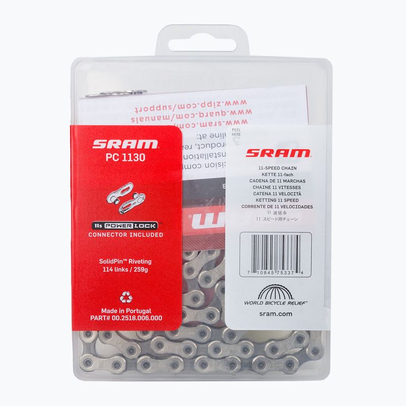 SRAM CN dviračio grandinė PC1130 114LI W/ PWR.LCK 11S 00.2518.006.000 2
