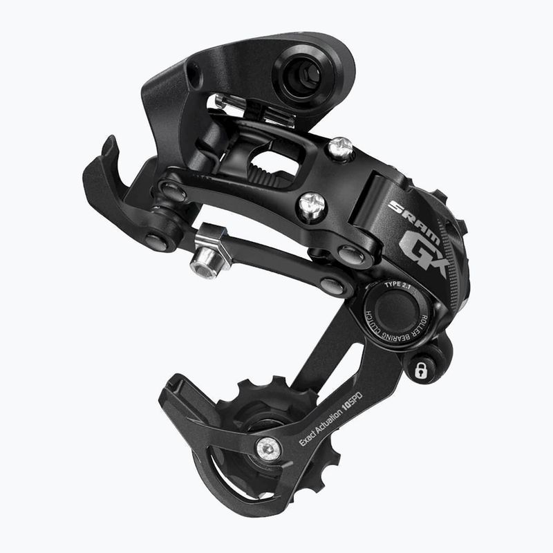 Dviračio galinis pavarų perjungiklis SRAM GX Type 2.1 Short Cage black