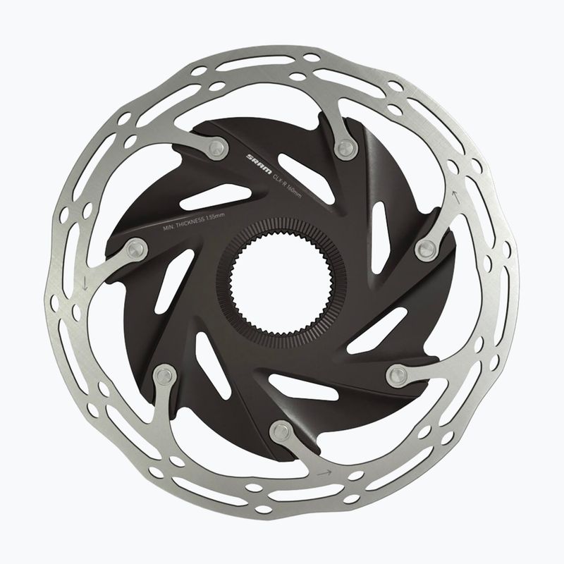 SRAM Rotorius CNTRLN XR 2P CL Suapvalintas juodas/sidabrinis stabdžių diskas 00.5018.122.003