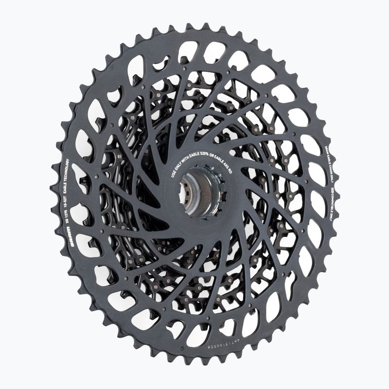 SRAM AM CS XG-1275 Eagle 12 eilių dviračių kasetė 10-52T juoda 00.2418.109.000 2