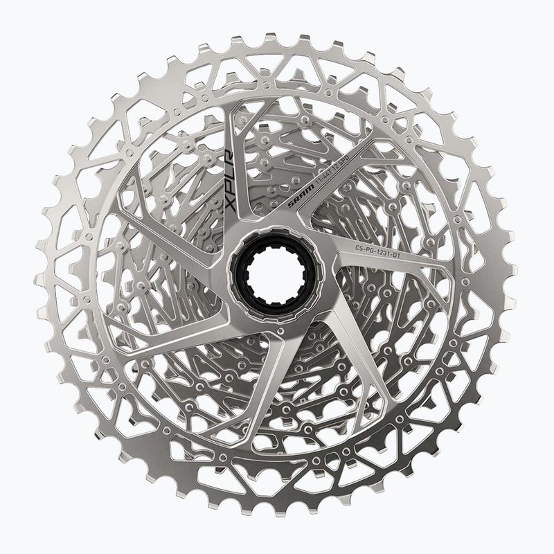 Dviračio kasetė SRAM AM CS PG 1231 D1 XPLR 12rz 11-44T silver 2