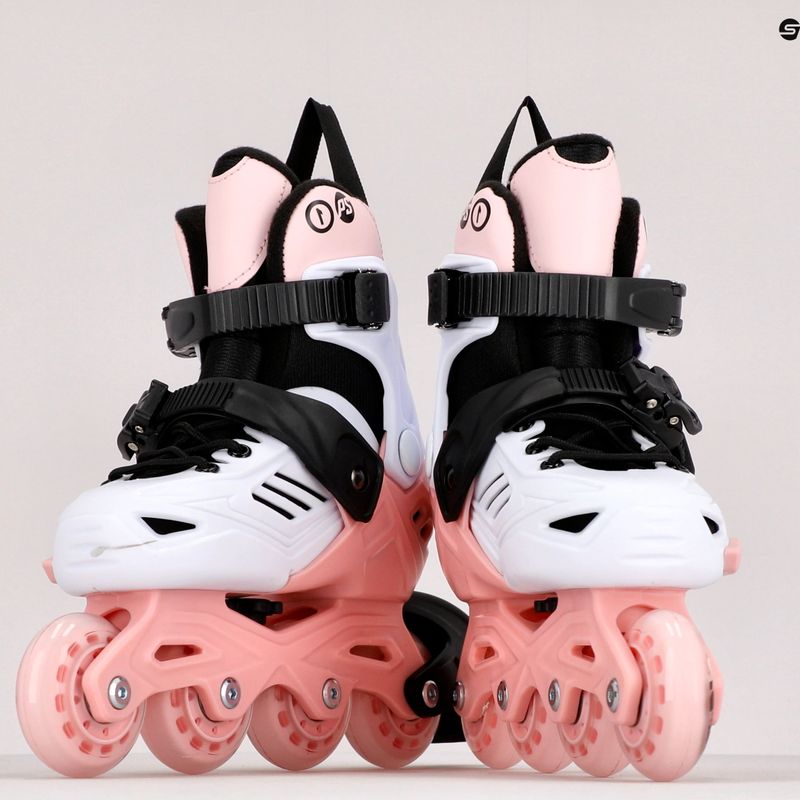 Powerslide Khaan Junior LTD vaikiški riedučiai baltos ir rožinės spalvos 940672 9