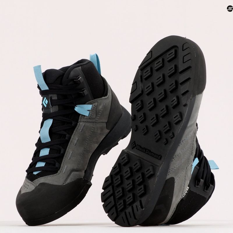 Black Diamond Mission LT Mid WP moteriški batai steel grey/costal blue 9