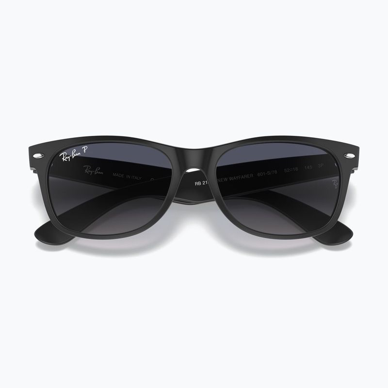 Akiniai nuo saulės Ray-Ban New Wayfarer Classic black matte/blue gradient 3