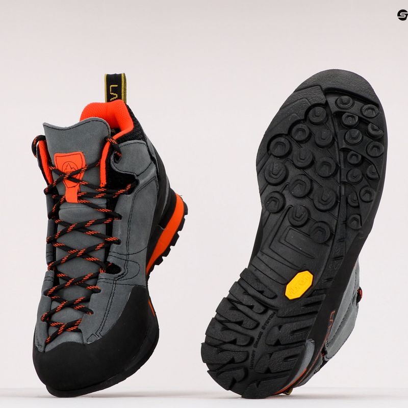 La Sportiva vyriški trekingo batai Boulder X Mid grey-orange 17E900304 9
