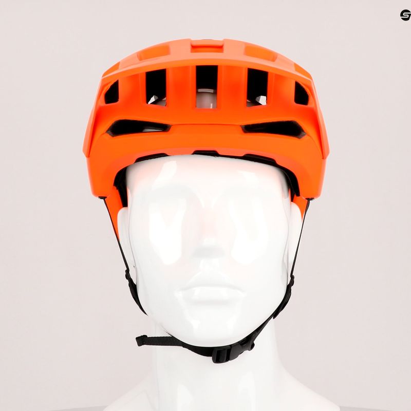 POC Kortal Race MIPS fluorescencinės oranžinės/urano/juodos spalvos matinis dviratininko šalmas 9