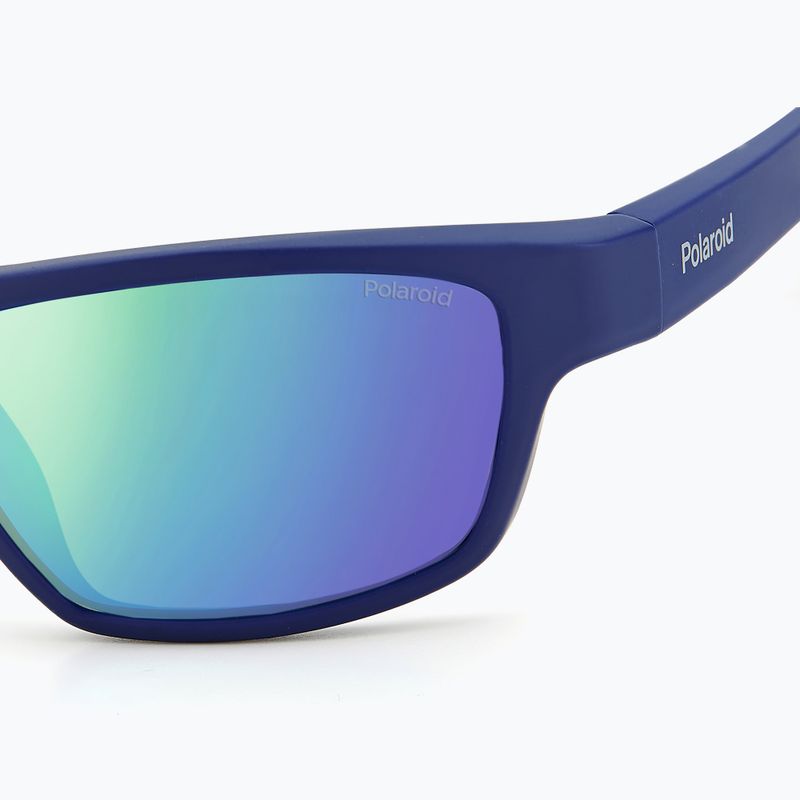 Akiniai nuo saulės Polaroid PLD 7037/S matt blue/greygreen mirror polarized 6