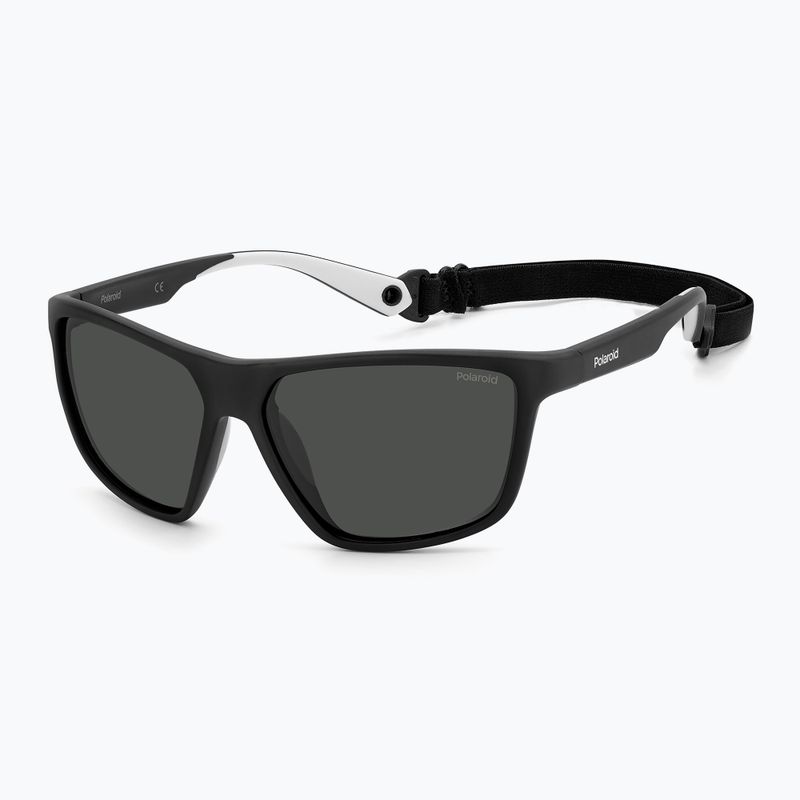 Vyriški akiniai nuo saulės Polaroid PLD 7040/S black grey/grey polarized 2