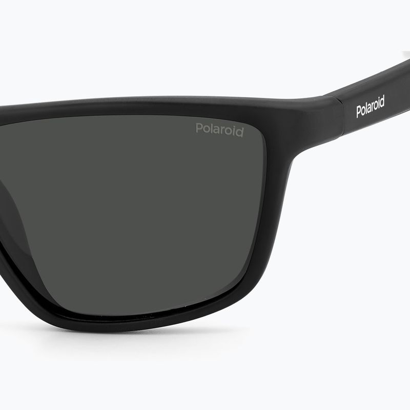 Vyriški akiniai nuo saulės Polaroid PLD 7040/S black grey/grey polarized 6