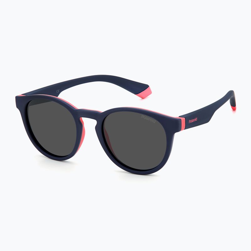 Vaikiški akiniai nuo saulės Polaroid PLD 8048/S blue pink/grey polarized 2