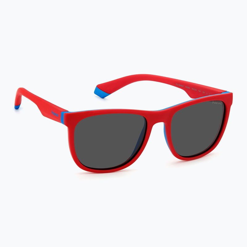Vaikiški akiniai nuo saulės Polaroid PLD 8049/S red blue/grey polarized