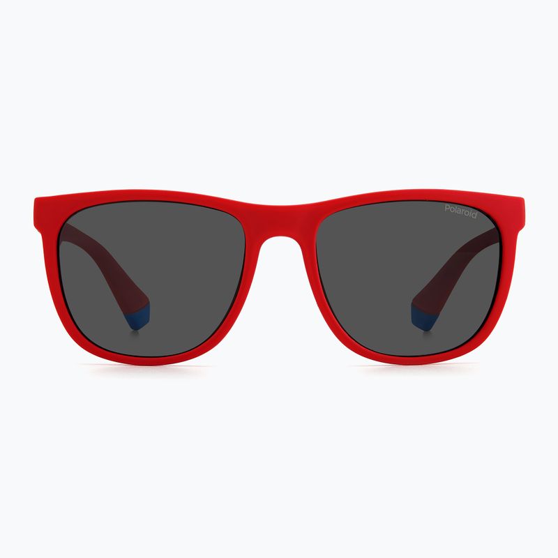 Vaikiški akiniai nuo saulės Polaroid PLD 8049/S red blue/grey polarized 3