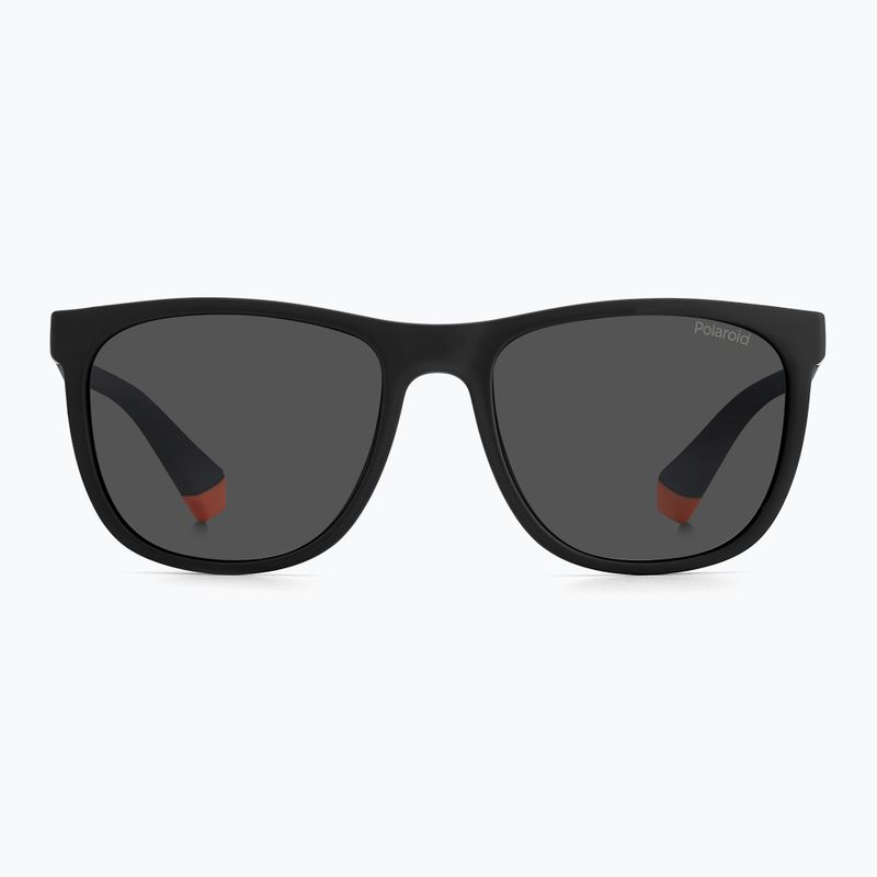 Vaikiški akiniai nuo saulės Polaroid PLD 8049/S black orange/grey polarized 3