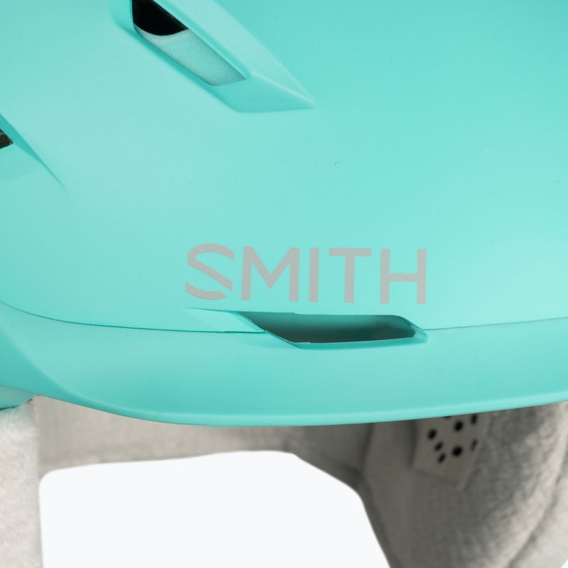 Žalias slidinėjimo šalmas Smith Liberty E00631 11