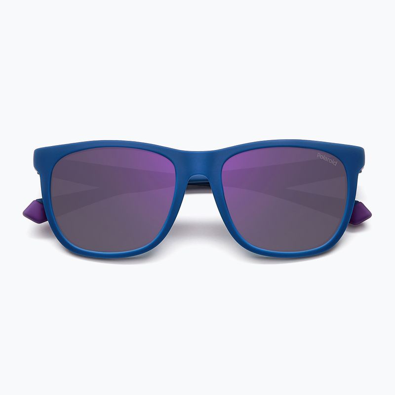 Akiniai nuo saulės Polaroid PLD 2140/S matte blue violet/violet mirror polarized 3