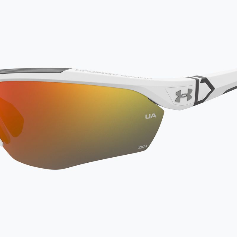Vyriški akiniai nuo saulės Under Armour Yard Pro matte white/orange multilayer oleophobic 7
