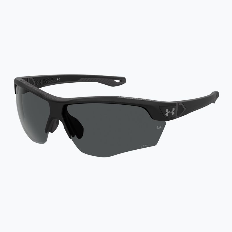 "Under Armour Yard Dual S3" matiniai juodi/pilki oleofobiniai akiniai nuo saulės 2