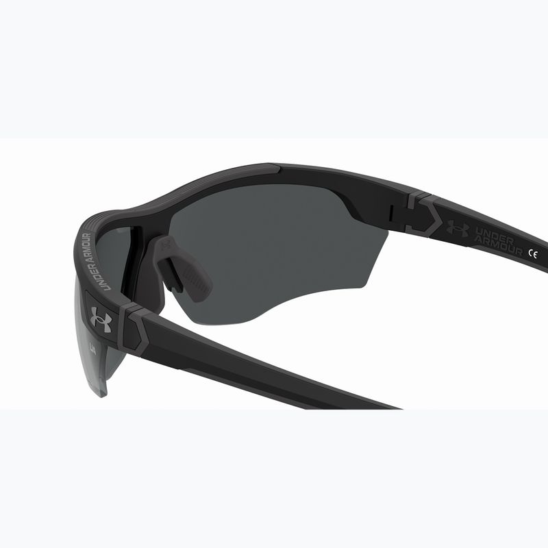 "Under Armour Yard Dual S3" matiniai juodi/pilki oleofobiniai akiniai nuo saulės 6