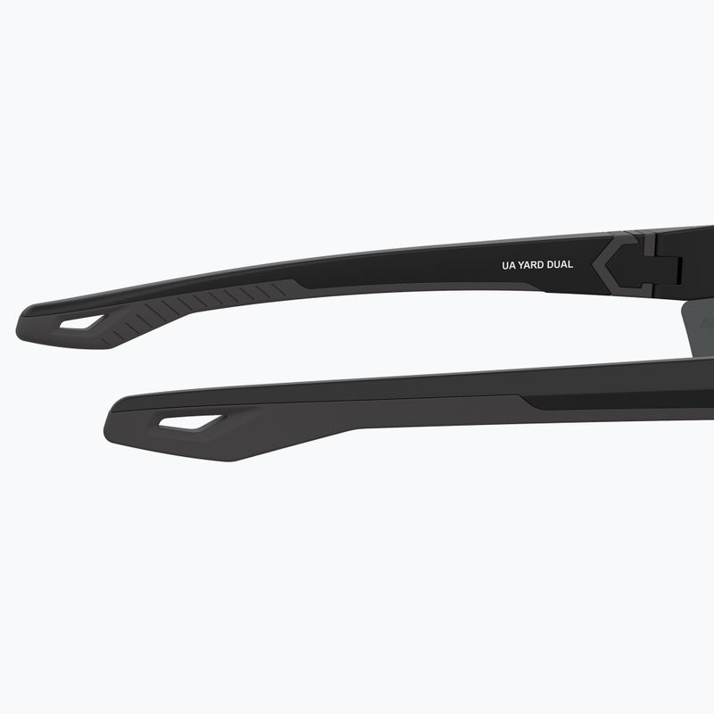 "Under Armour Yard Dual S3" matiniai juodi/pilki oleofobiniai akiniai nuo saulės 8