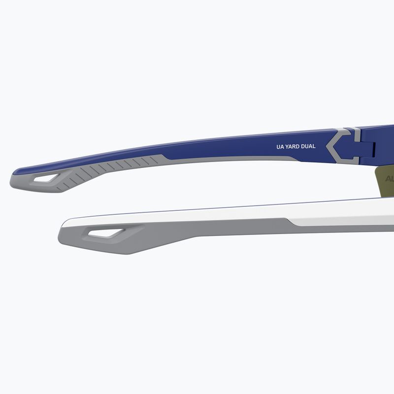 Akiniai nuo saulės Under Armour Yard Dual S3 matte white blue/blue multilayer oleophobic 8