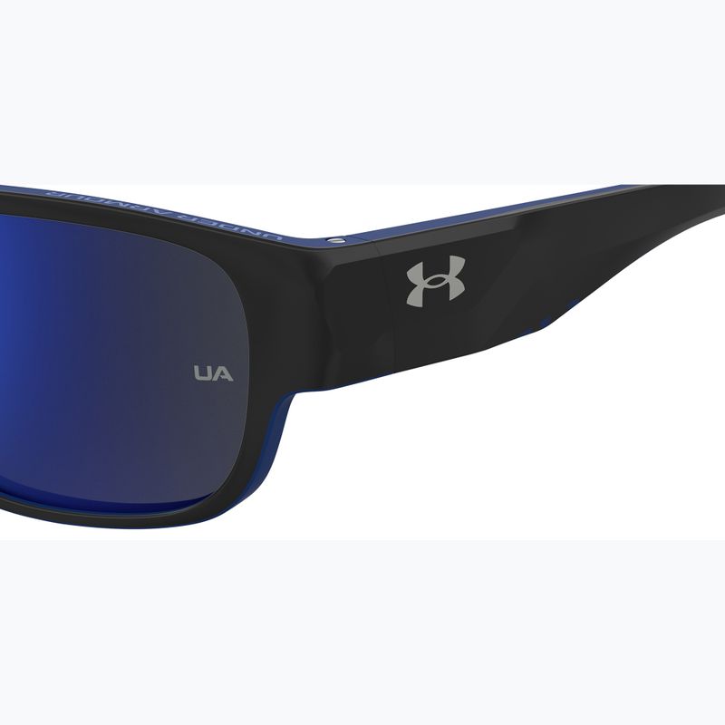 Vyriški akiniai nuo saulės Under Armour Scorcher matte black blue/blu sky mirror 7
