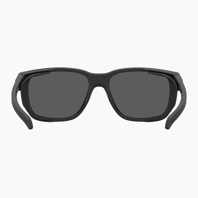 Vyriški akiniai nuo saulės Under Armour Glacial matte black/grey blue mirror silver polarized o 4