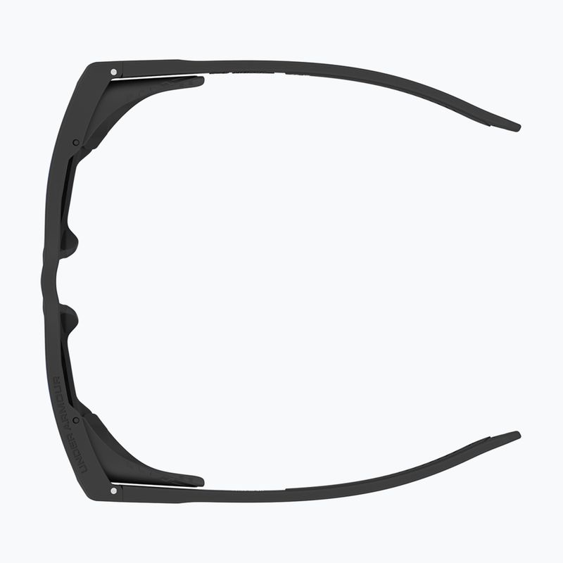Vyriški akiniai nuo saulės Under Armour Glacial matte black/grey blue mirror silver polarized o 5