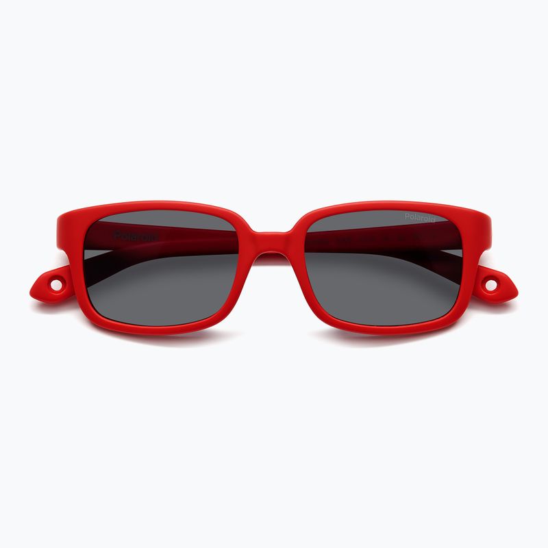Vaikiški akiniai nuo saulės Polaroid PLD K008/S matte red/grey polarized 4