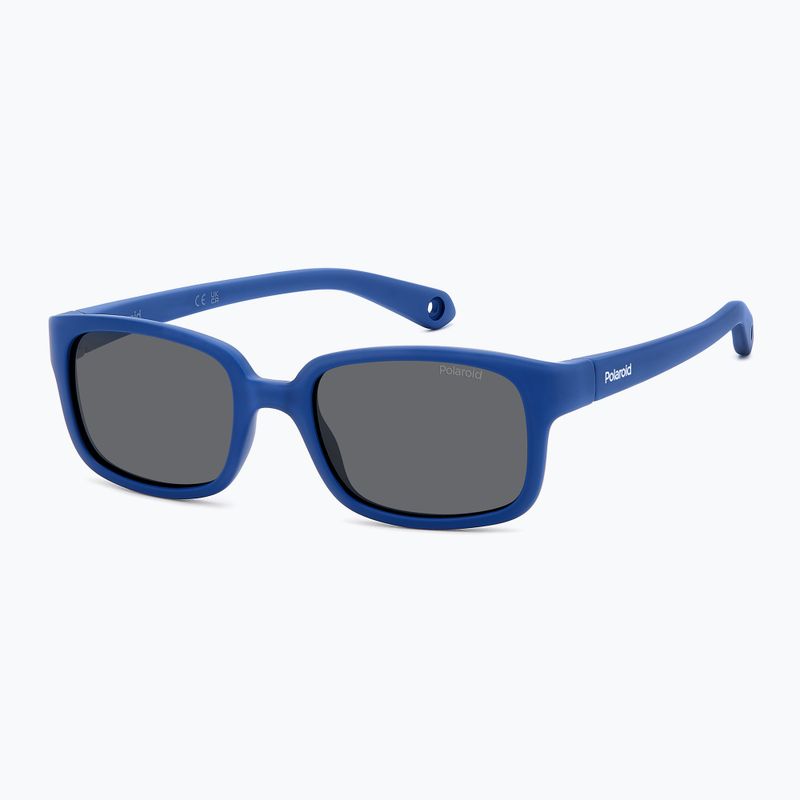 Vaikiški akiniai nuo saulės Polaroid PLD K008/S matte blue/grey polarized 2