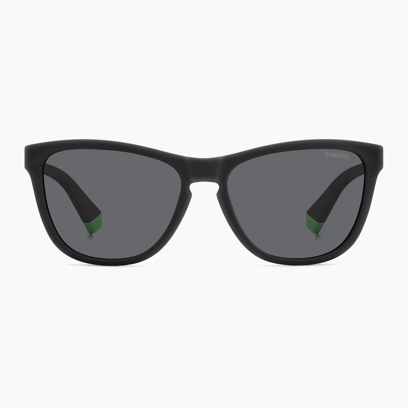 Vaikiški akiniai nuo saulės Polaroid PLD 8056/S matte black/grey polarized 3
