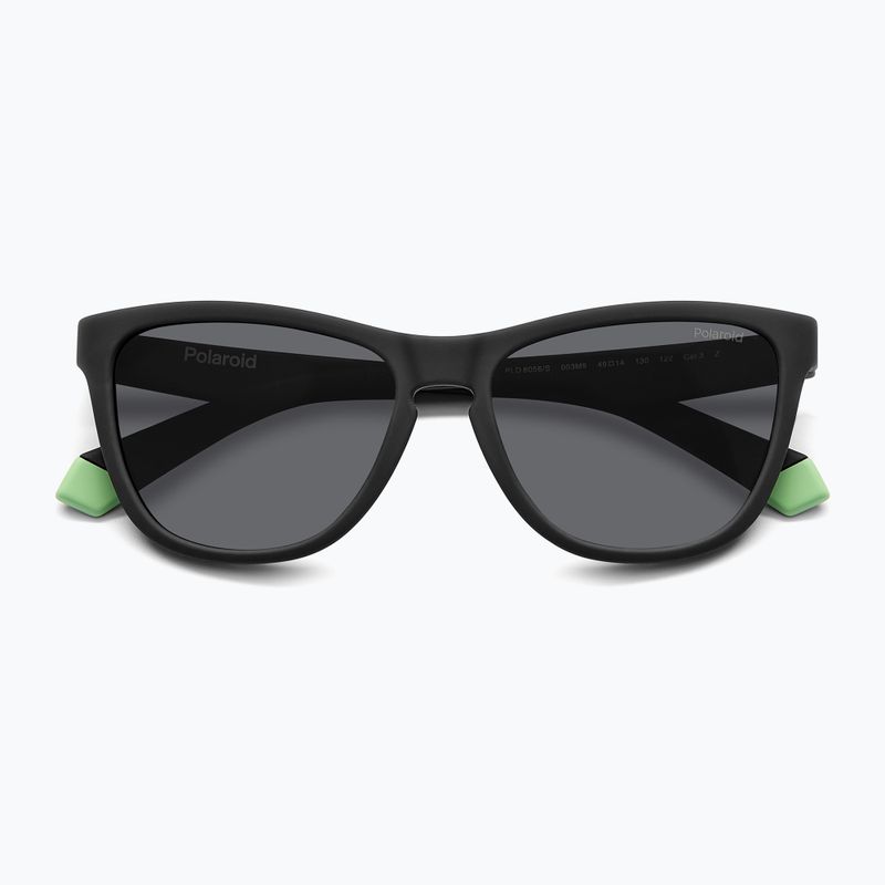 Vaikiški akiniai nuo saulės Polaroid PLD 8056/S matte black/grey polarized 4