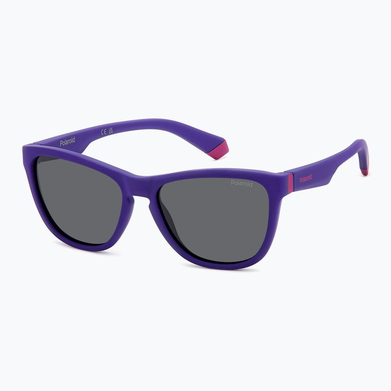 Vaikiški akiniai nuo saulės Polaroid PLD 8056/S matte violet/grey polarized 2