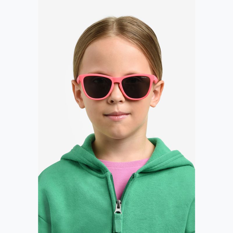 Vaikiški akiniai nuo saulės Polaroid PLD 8056/S matte pink/grey polarized 6