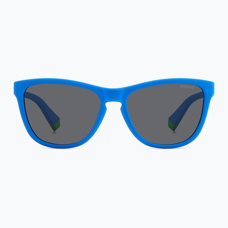 Vaikiški akiniai nuo saulės Polaroid PLD 8056/S matte blue/grey polarized 3