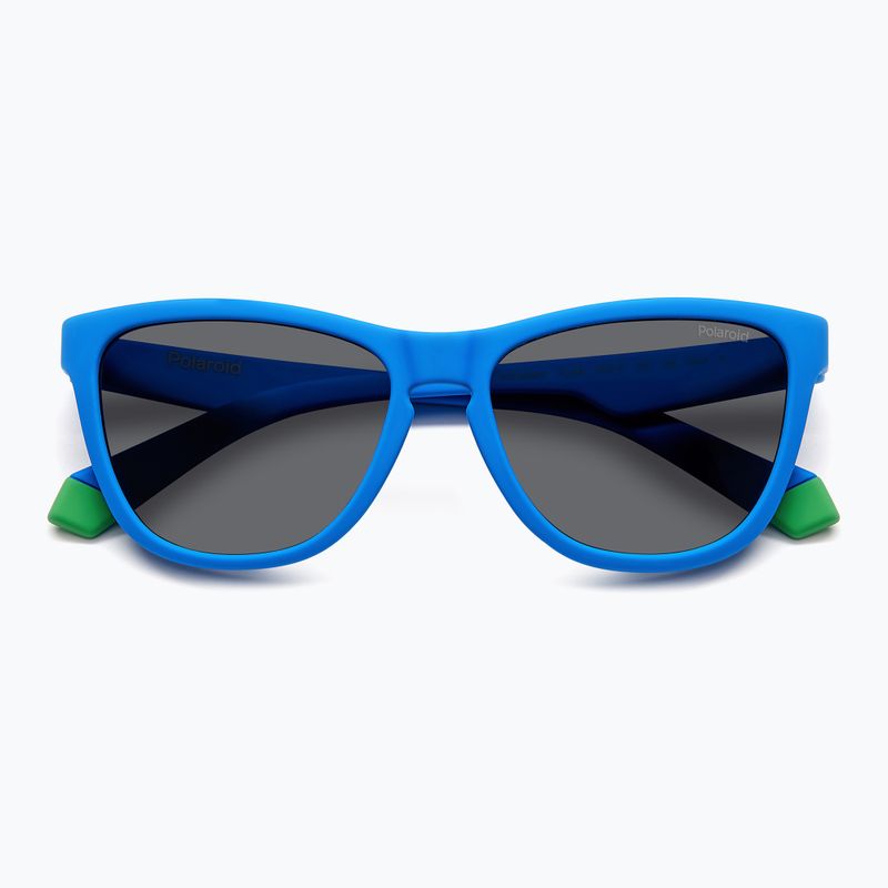Vaikiški akiniai nuo saulės Polaroid PLD 8056/S matte blue/grey polarized 4