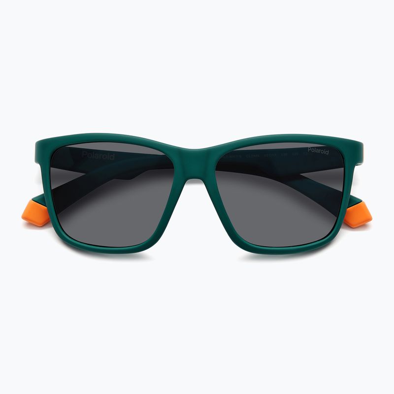 Vaikiški akiniai nuo saulės Polaroid PLD 8057/S matte green/grey polarized 4