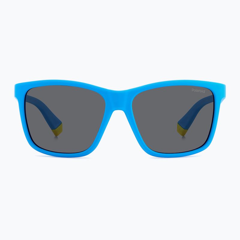Vaikiški akiniai nuo saulės Polaroid PLD 8057/S matte blue/grey polarized 3
