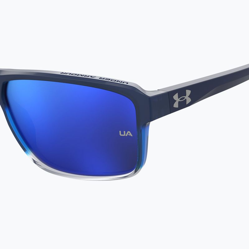 "Under Armour Kickoff S3" mėlyni, pilki, pilki ir mėlyni daugiasluoksniai vyriški akiniai nuo saulės 7