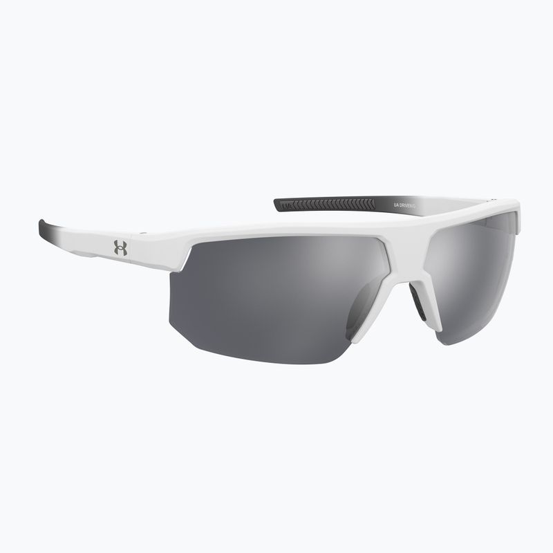 "Under Armour Driven/G S3" baltai pilki / sidabriniai veidrodiniai vyriški akiniai nuo saulės
