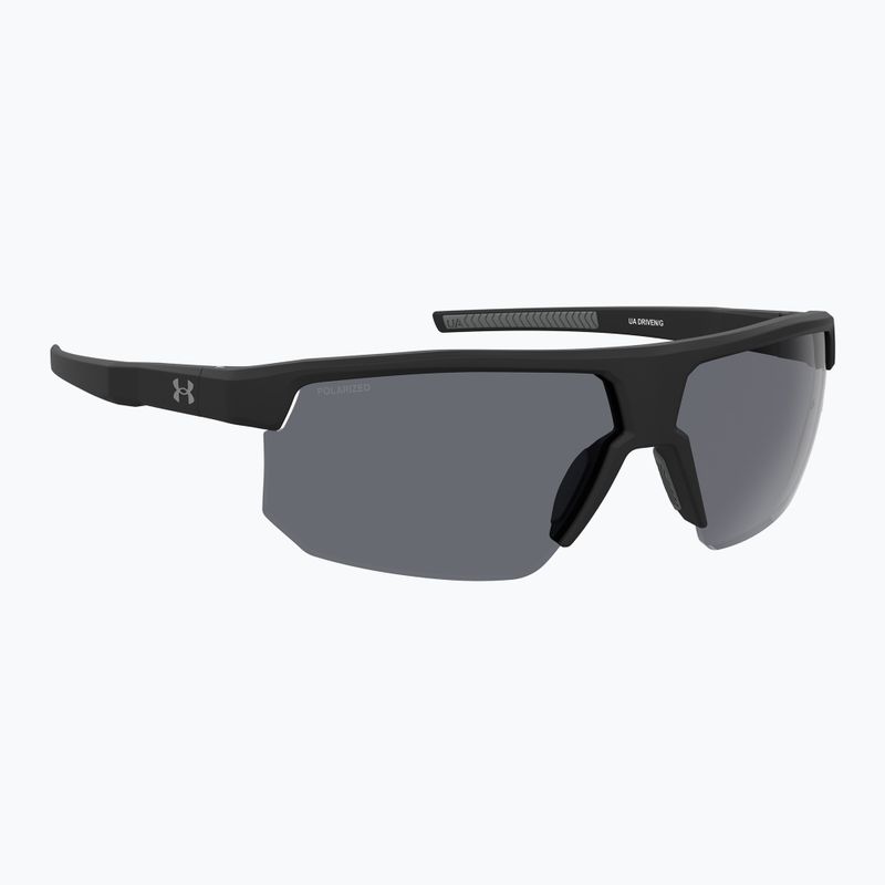 "Under Armour Driven/G S3" matiniai juodi pilki/pilki poliarizuoti vyriški akiniai nuo saulės