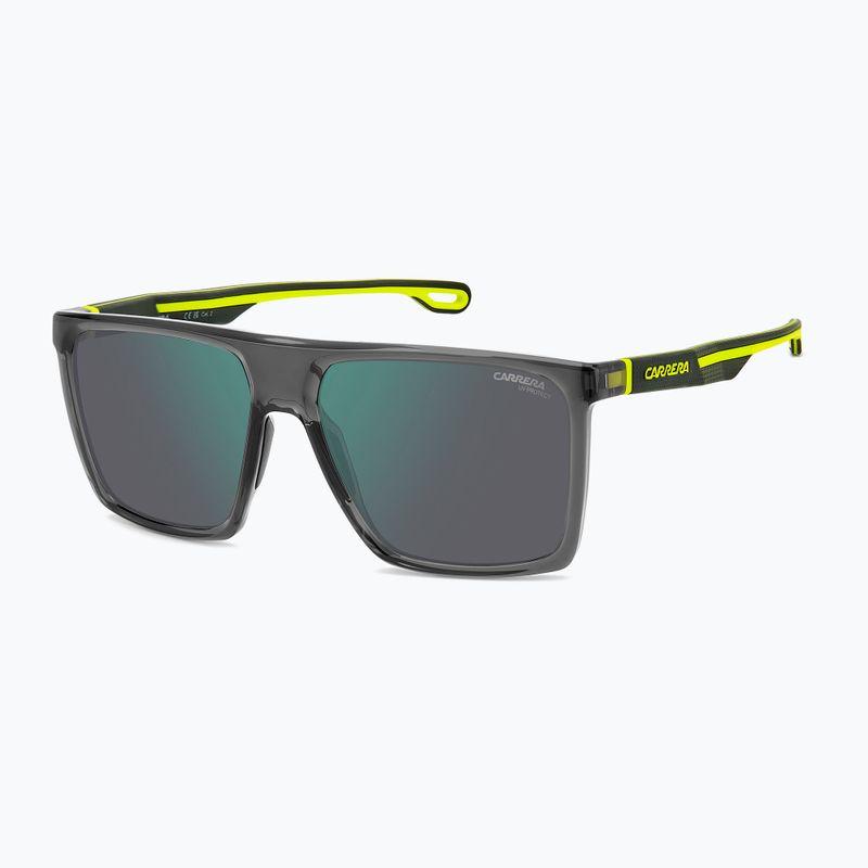 Vyriški akiniai nuo saulės Carrera 4019/S grey yellow fluo/green mirror 2