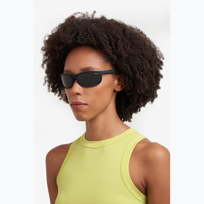 Akiniai nuo saulės Polaroid PLD 2154/S matte black blue/blue polarized 8