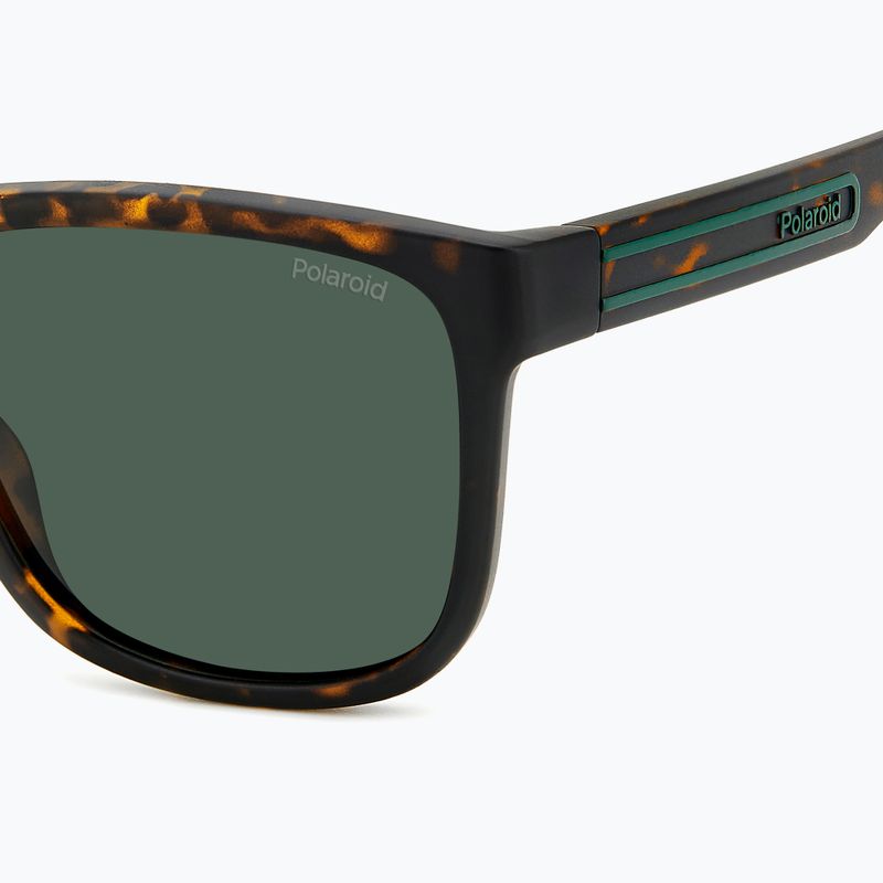 "Polaroid PLD 2155/S" matinės rudos spalvos havanos/žalios spalvos poliarizuoti akiniai nuo saulės 5