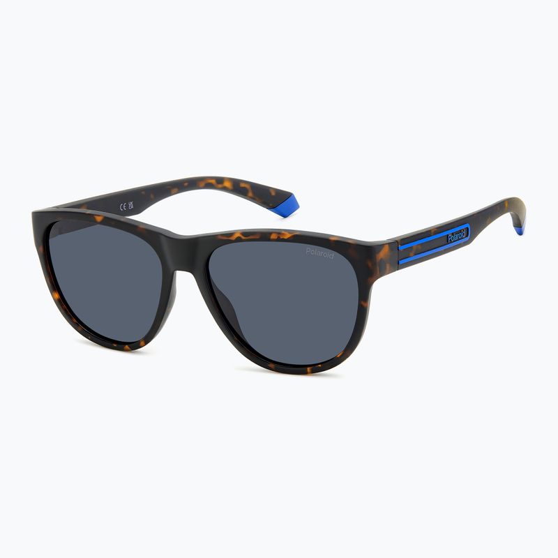 Akiniai nuo saulės Polaroid PLD 2156/S matte brown havana/blue polarized 2