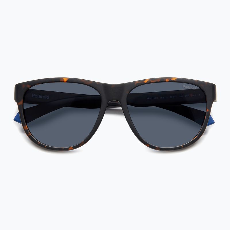 Akiniai nuo saulės Polaroid PLD 2156/S matte brown havana/blue polarized 4