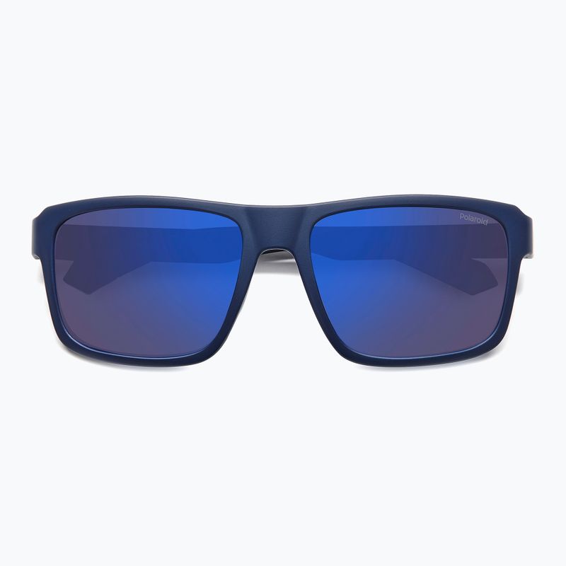 Vyriški akiniai nuo saulės Polaroid PLD 2158/S matte blue/blue mirror polarized 4