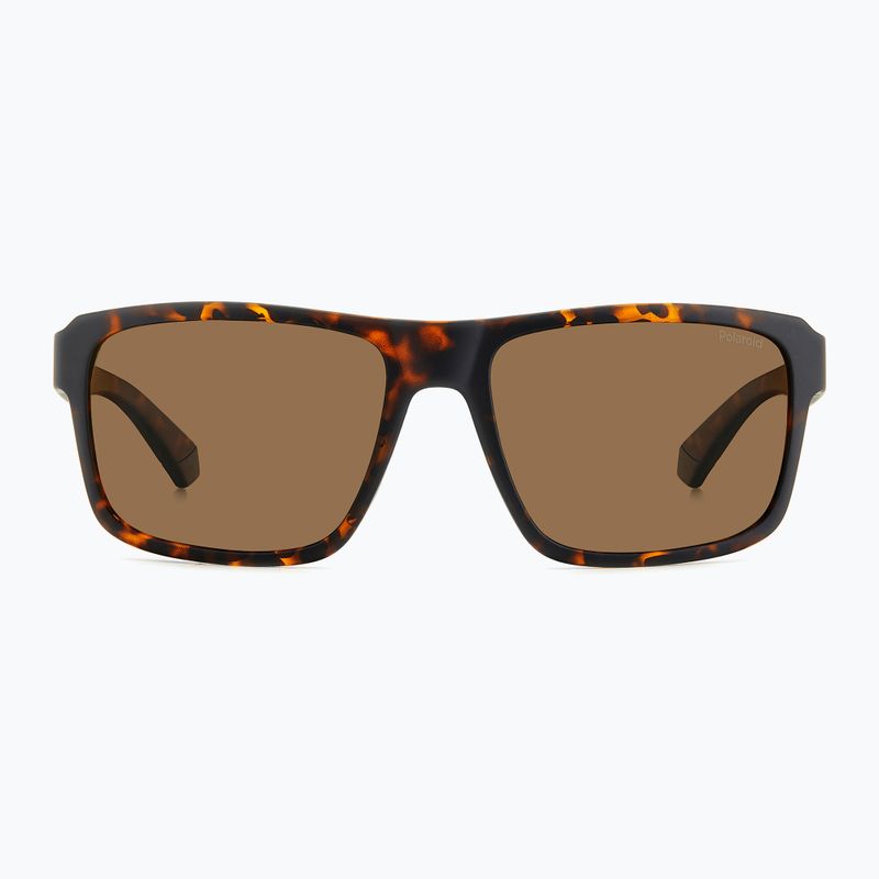 Vyriški akiniai nuo saulės Polaroid PLD 2158/S matte brown havana/bronze polarized 3